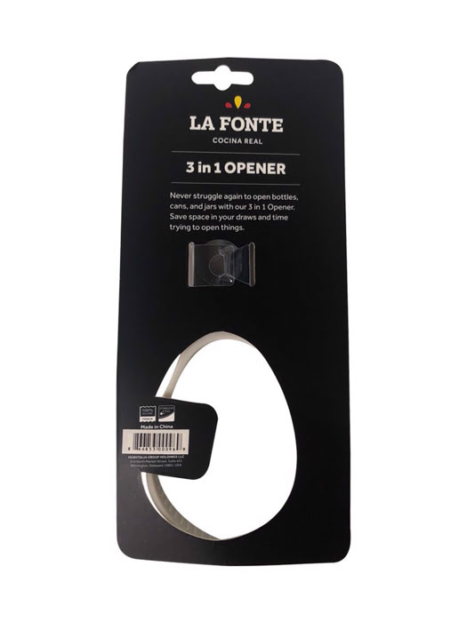 Đồ khui mở nắp chai 3 chức năng La Fonte - 000969