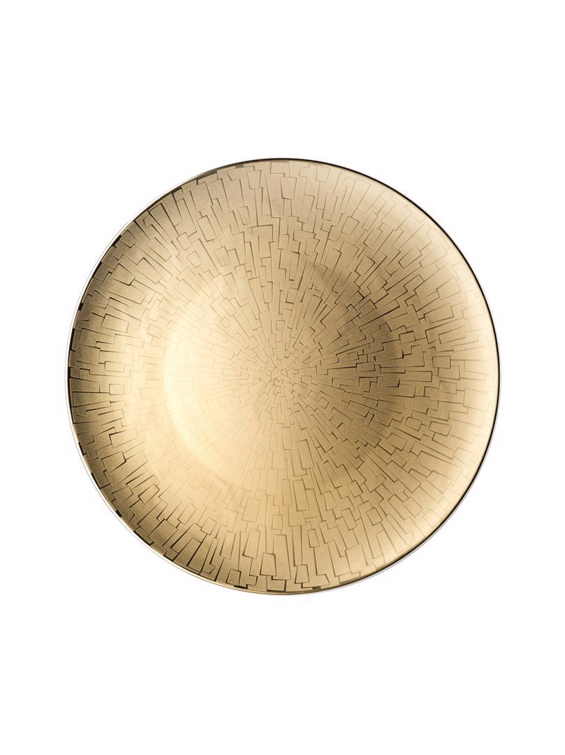 Dĩa Service Plate bằng sứ Rosenthal TAC 02 Skin Gold 33cm - 403255.10263