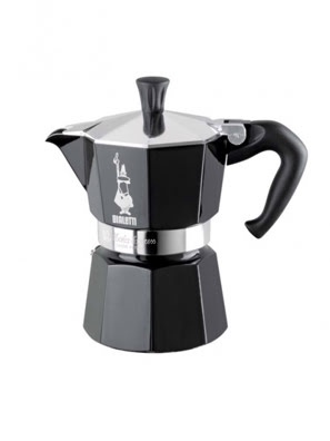 Bình pha cà phê Bialetti Moka 3 cup màu đen - 0004952