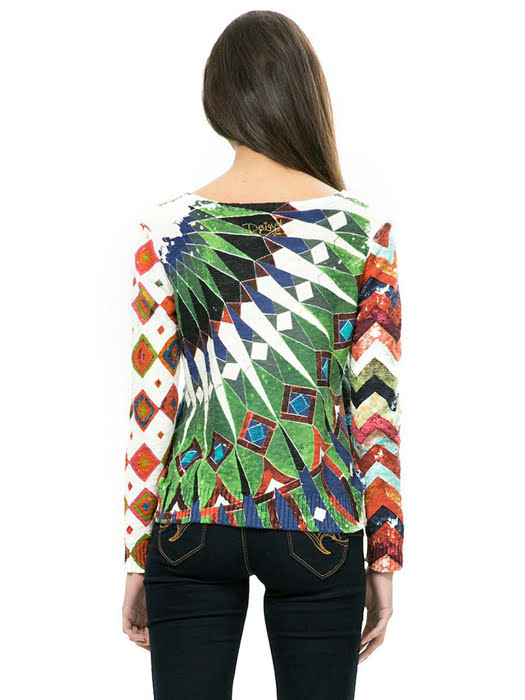 Áo nữ dài tay Desigual JERS_GREEN size M - 67J21B84031M