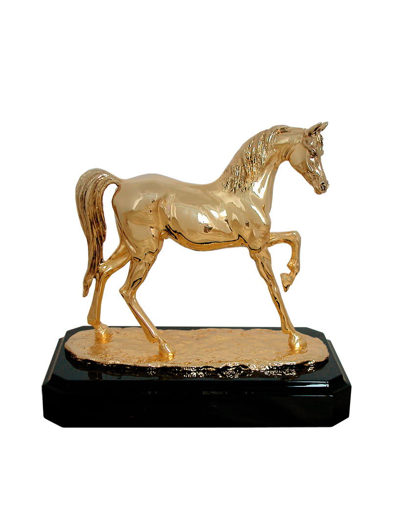 Tượng ngựa ARABIAN Goldline Italia - D2569G/BL