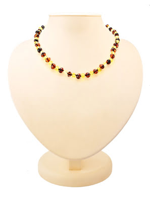 Chuỗi hạt cườm trang sức Amber Jewelry bằng đá hổ phách thiên nhiên (Pebbles) dành cho trẻ em - 607107038