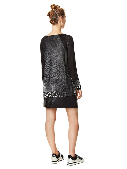 Áo dài tay nữ PULLOVER, Size S, NEGRO - 17WWJFB32000S