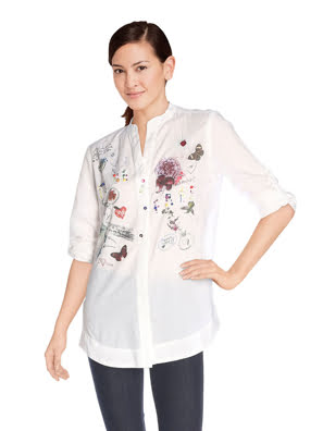 Áo sơ mi nữ SHIRT, Size S, BLANCO - 17WWCW191000S