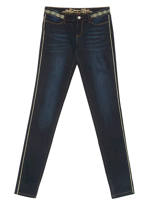 Quần Jean nữ DENIM TROUSERS, Size 28, DENIM DARK BLUE - 17WWDD41500828