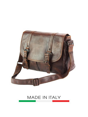 Túi xách da Ý Florence 35X15X26.5 - 68140-BROWN