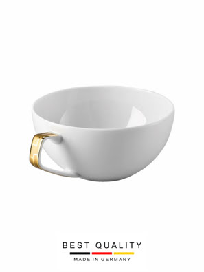 Tách trà bằng sứ mạ vàng Rosenthal TAC 02 Skin Gold - 403255.14642