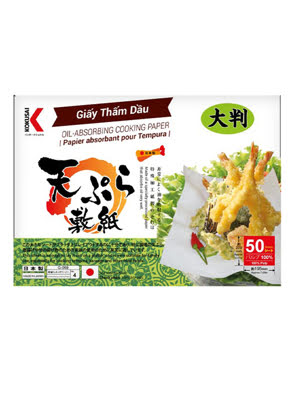 Giấy thấm dầu tempura KOKUSAI 19.5x22cm (50 sheet/túi) - GTDD00004770