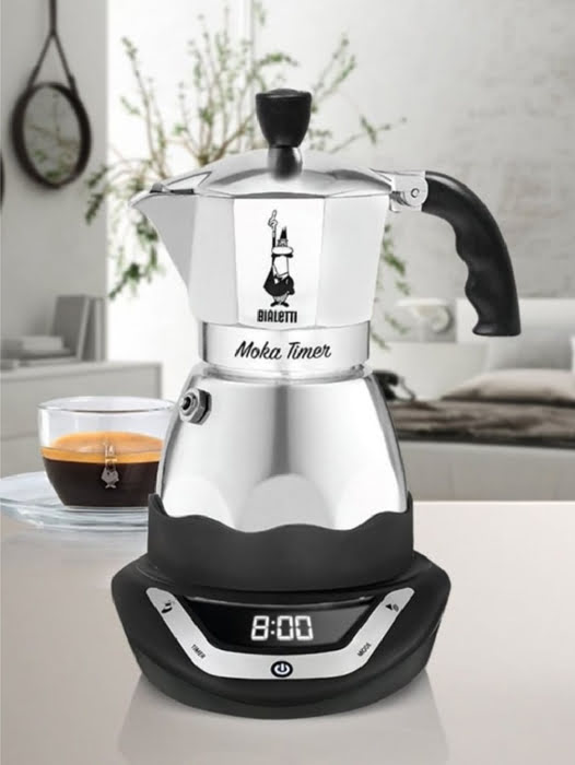 Máy pha cà phê Bialetti chạy điện hẹn giờ Moka Timer 6 cup 6TZ 2015 - 0006093