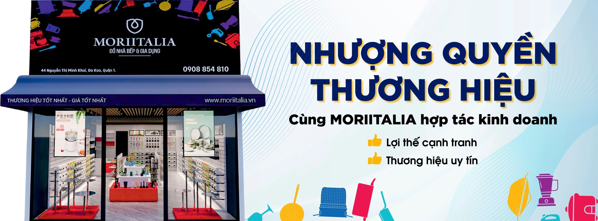 Nhượng quyền thương hiệu - Cùng Moriitalia hợp tác kinh doanh