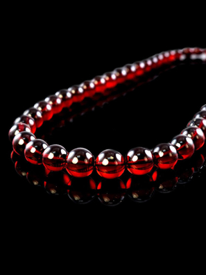 Chuỗi hạt cườm trang sức sang trọng  Amber Jewelry bằng đá hổ phách thiên nhiên (Cherry bowl) - 600210080