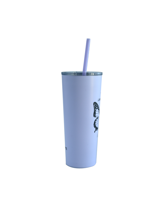Ly Giữ Nhiệt La Fonte Butterfly Kèm Ống Hút-680 ml-014823-PUR