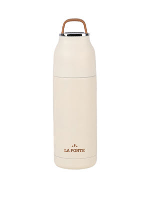 Bình giữ nhiệt chân không La Fonte có nắp quai xách nhỏ xinh 350ml-010238-BEI