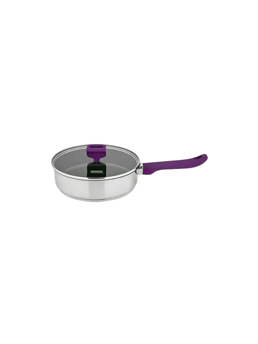 Chảo nhôm nắp kính 24x6cm 010420601-24
