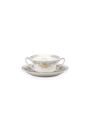 Bộ chén soup Versace Medusa Gala bằng sứ 1 chén và 1 đĩa