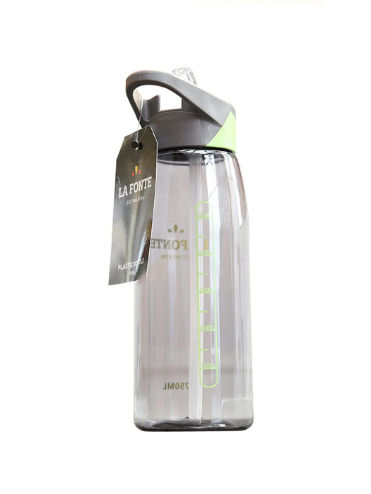 Bình nước uống thể thao La Fonte 750ml màu xám xanh lá - 452218-Gre