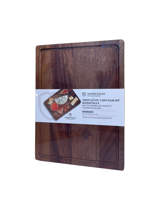 Thớt Gỗ Óc Chó Nam Mỹ Moriitalia (30 cm x 20 cm x 2 cm) - THOT00014885