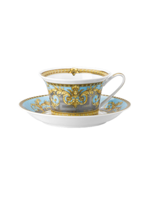 Bộ tách trà Versace Prestige Gala Bleu bằng sứ 1 tách và 1 đĩa