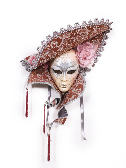 Mặt nạ hóa trang nguyên mặt Hat Luxury đính đá Swarovsky - MATNA011 - Moriitalia