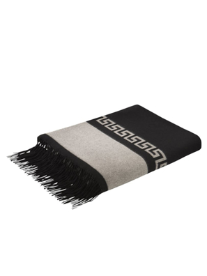 Khăn choàng caro đen trắng 150x180cm  Versace ZSEM0070