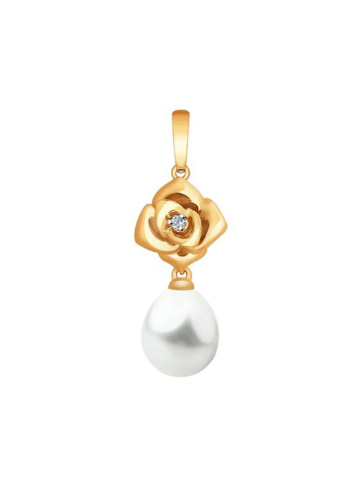 Mặt dây chuyền vàng 585, có đính kim cương kp-57 - 8030019No1810