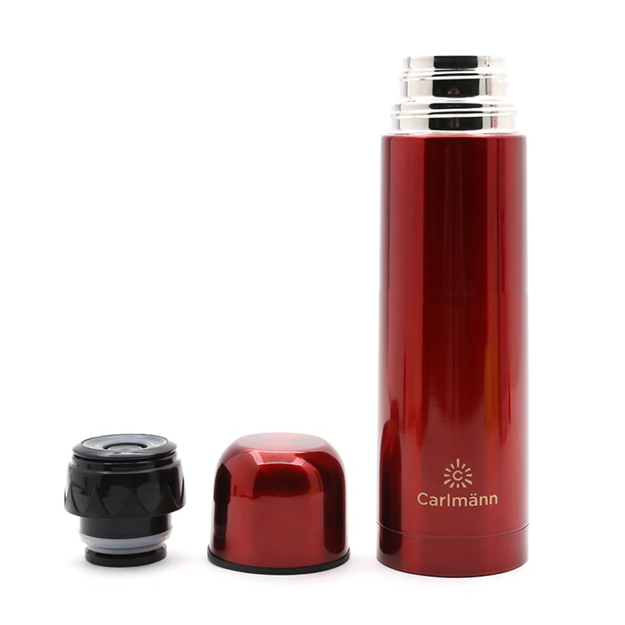 Bình GN inox CarLMann 0.5L màu đỏ - BES551-R