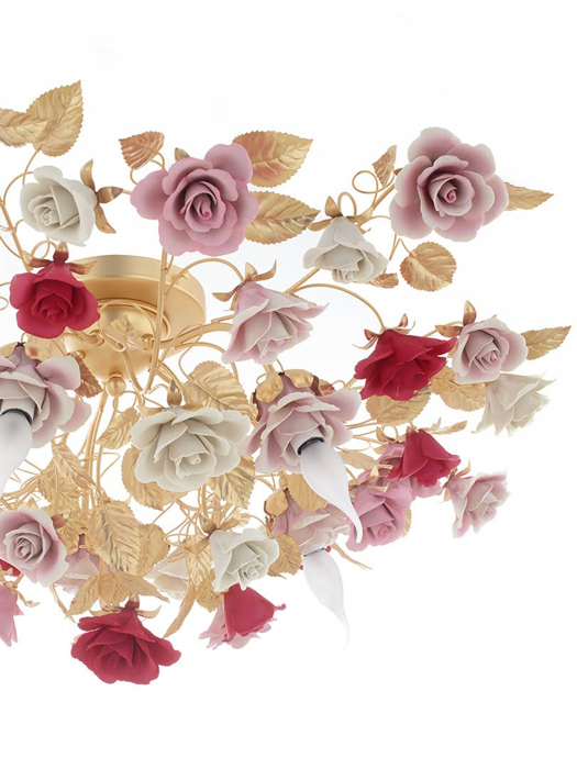 Đèn chùm trang trí  - Satin Gold Ceiling Chandelier 5 Lights, code: 2423-5/MANTOVA