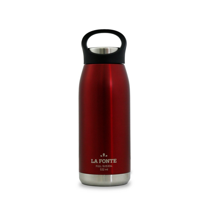 Bình giữ nhiệt thể thao LA FONTE 532ml, Thép không gỉ SUS304 - Chính hãng MORIITALIA 011037-RED