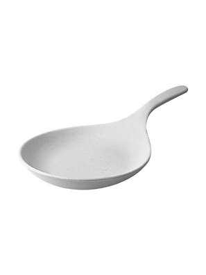 Dĩa có tay cầm melamin KORMEL 400x245x45mm- màu trắng