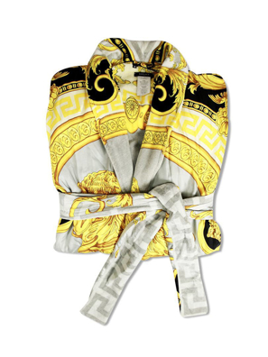 Áo choàng tắm màu đen vàng Versace ZSEP0026. Z7020