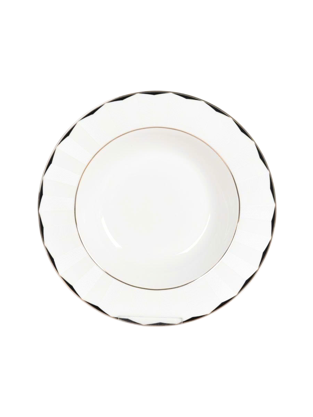 Dĩa Soup Sứ Xương Viền Vàng Moriitalia 22cm - 017091