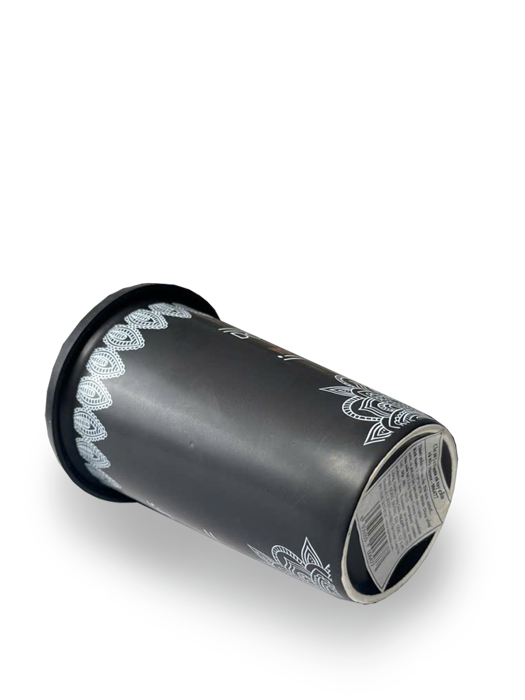 Ly Sứ La Fonte Có Tay Cầm Và Nắp Silicone Màu Đen - 006477-BLA