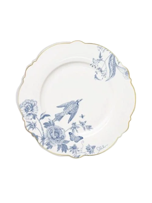 Dĩa sứ xương  cao cấp Moriitalia viền hoa ( 21.2 cm -014441)