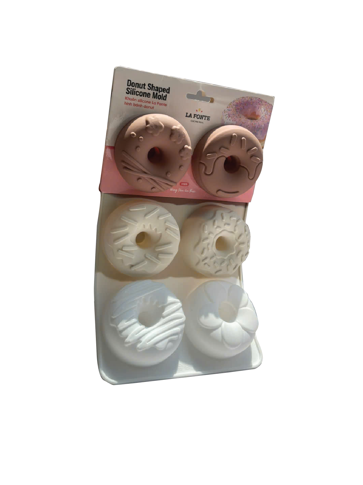 Khuôn silicone La Fonte hình bánh donut - 015035