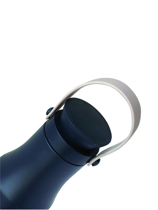 Bình giữ nhiệt Travel La Fonte inox 304 có quai xách tiện lợi 470ml-000727-BLU