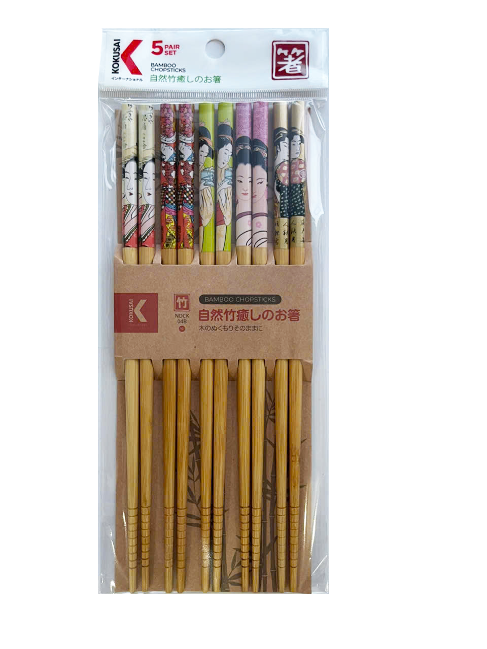 ĐŨA TRE NHẬT BẢN VỈ 5 ĐÔI KOKUSAI 23.5cmx7.5mm - NDCK-04B