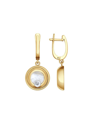 Bông tai hình giọt lệ đính kim cương 1021077No1730