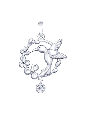 Mặt dây chuyền bạch kim 925, có đính đá cz - 94032060