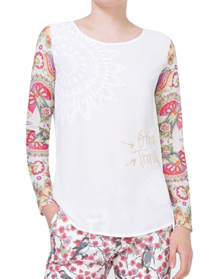 Áo dài tay nữ size  S,   71B2EM41000S,   Desigual   SS17-1