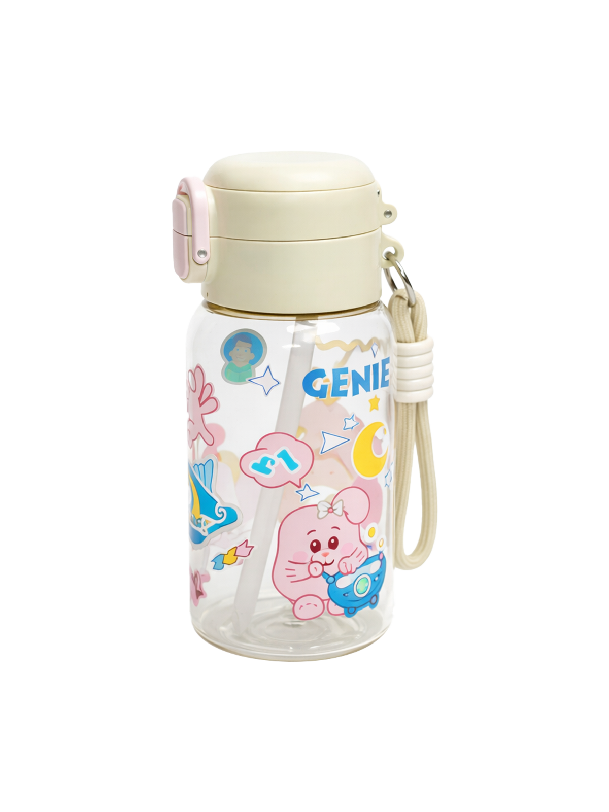 Bình Nước Trẻ Em Có Nắp Bật 550ML-000857-WHI