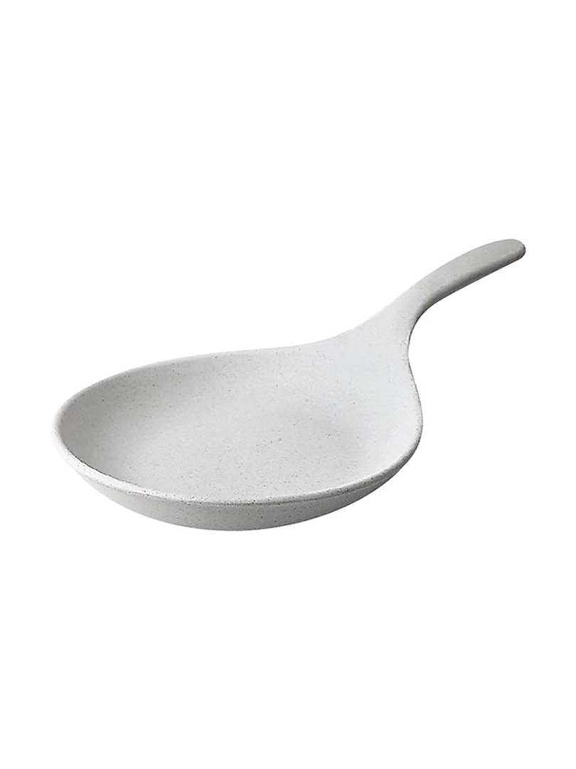 Dĩa có tay cầm melamin KORMEL 400x245x45mm- màu trắng