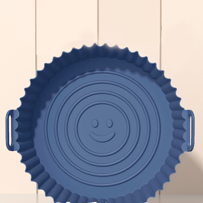 Khay nồi chiên không dầu La Fonte hình tròn bằng silicone chịu nhiệt - 012645-BLU