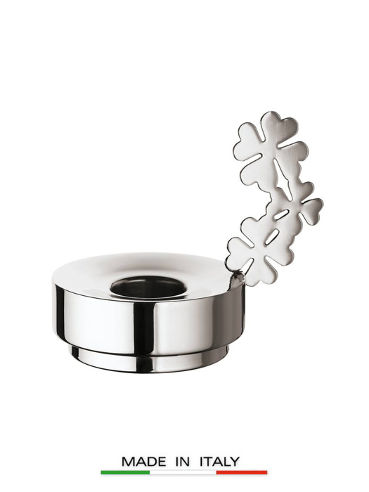 Chân nến trang trí hình cỏ 4 lá bằng inox Sambonet lucky leaf - 56533-10