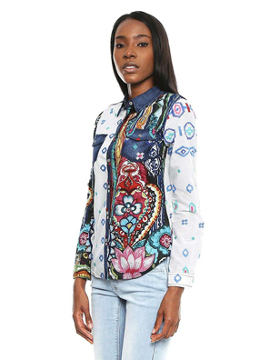 Áo dài tay nữ size  S,   72C2EJ43033S,   Desigual   SS17-1