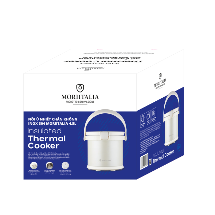 Nồi Ủ Nhiệt Chân Không Inox 304 Moriitalia 4.5L-016018