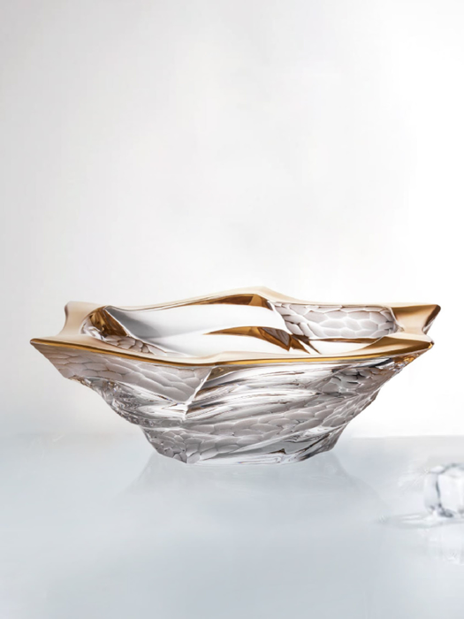 Khay pha lê phủ vàng Flamenco Pentals - Matt Bohemia 330mm