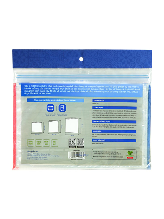 Túi zipper đa dụng 3 size Kokusai - TZIP00007481