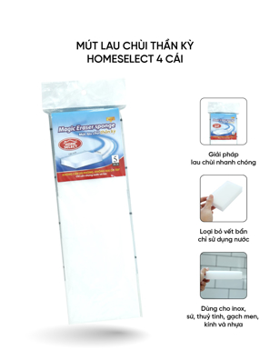 Mút lau chùi thần kỳ 4 cái  HOMESELECT 8932616