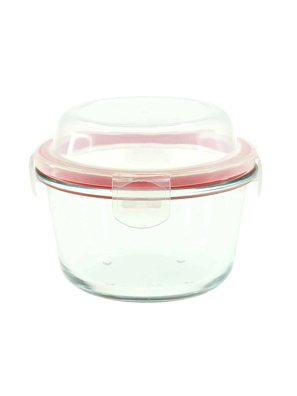 Thố thuỷ tinh nắp khoá cao 0.5l carlmann