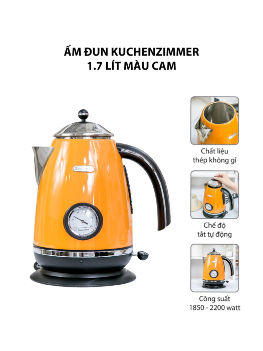 Ấm đun Kuchenzimmer 1.7 lít  3000198 - cam